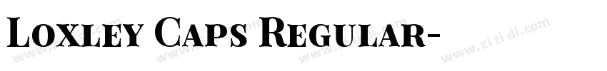Loxley Caps Regular字体转换